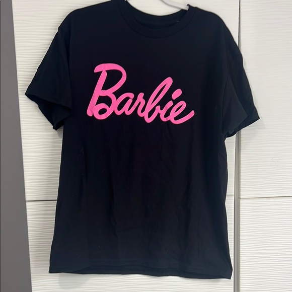 Barbie Tops - NWT Barbie Black and Pink Short Sleeve Tee T shirt size Large